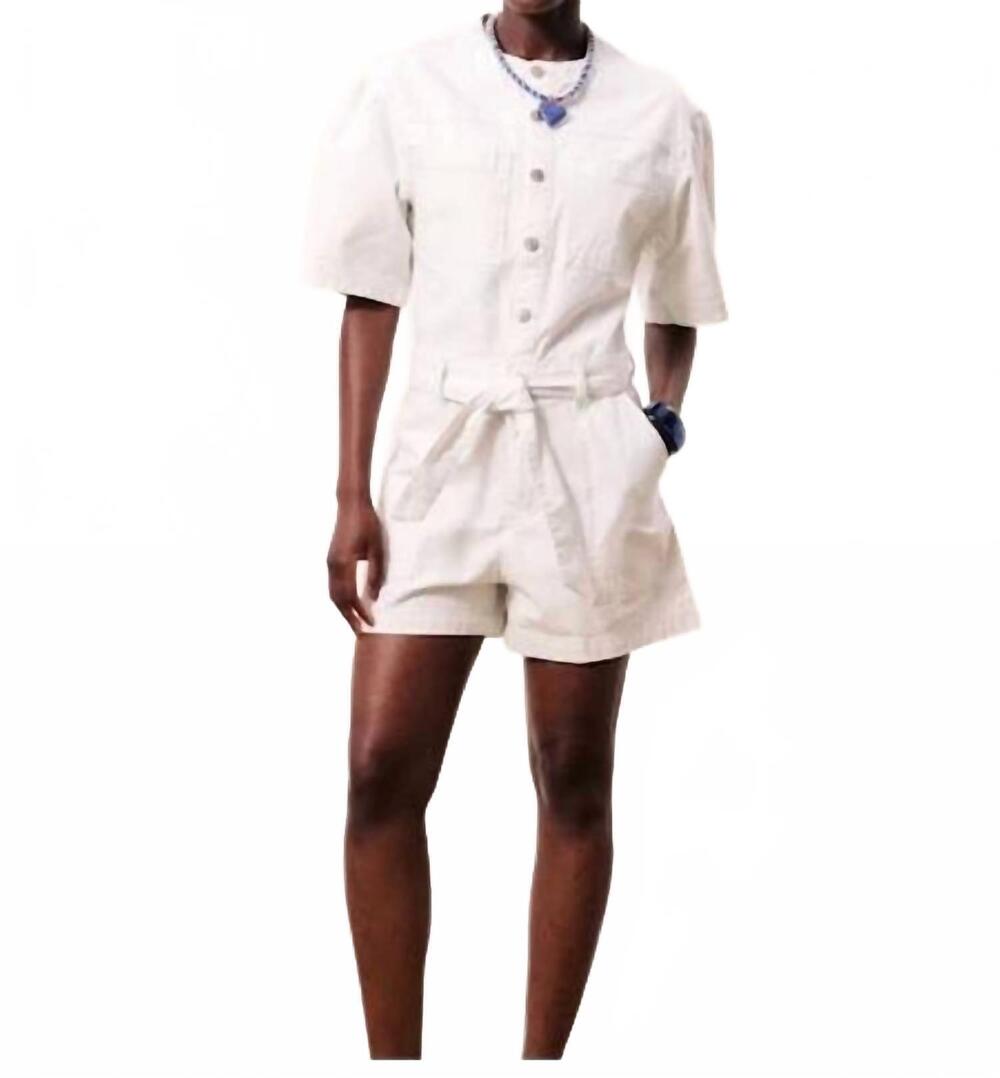 NEW FRNCH women's sirena romper in white